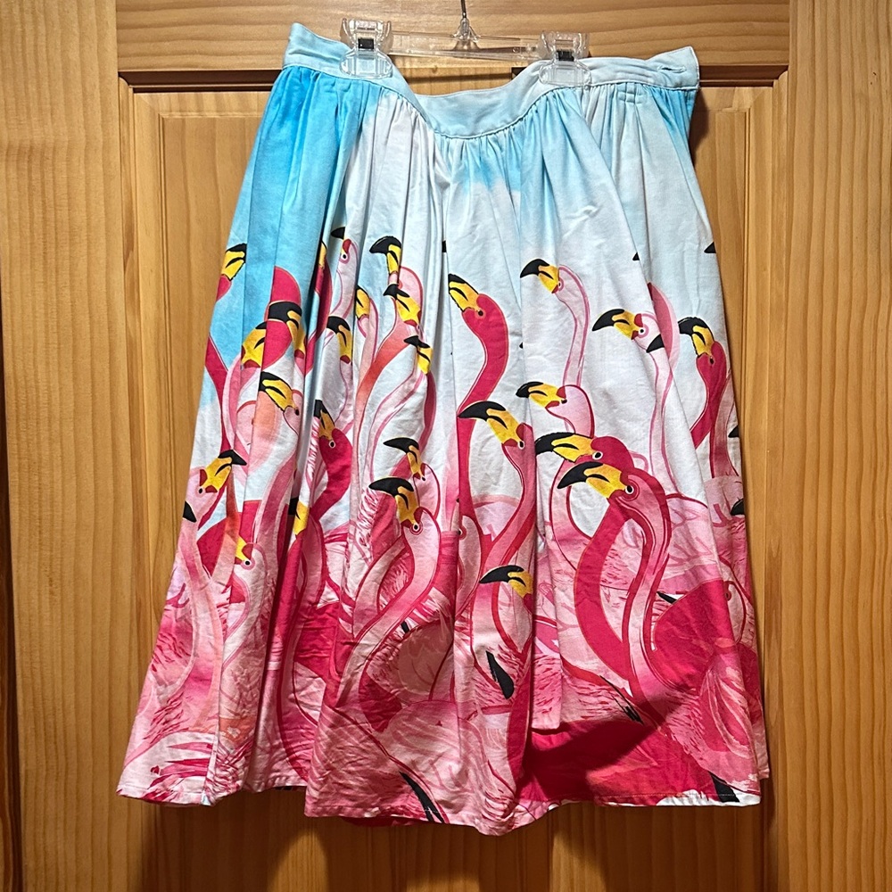 🦩 Unique Vintage Flamingo Pinup Retro Pinupgirl Circle Skirt